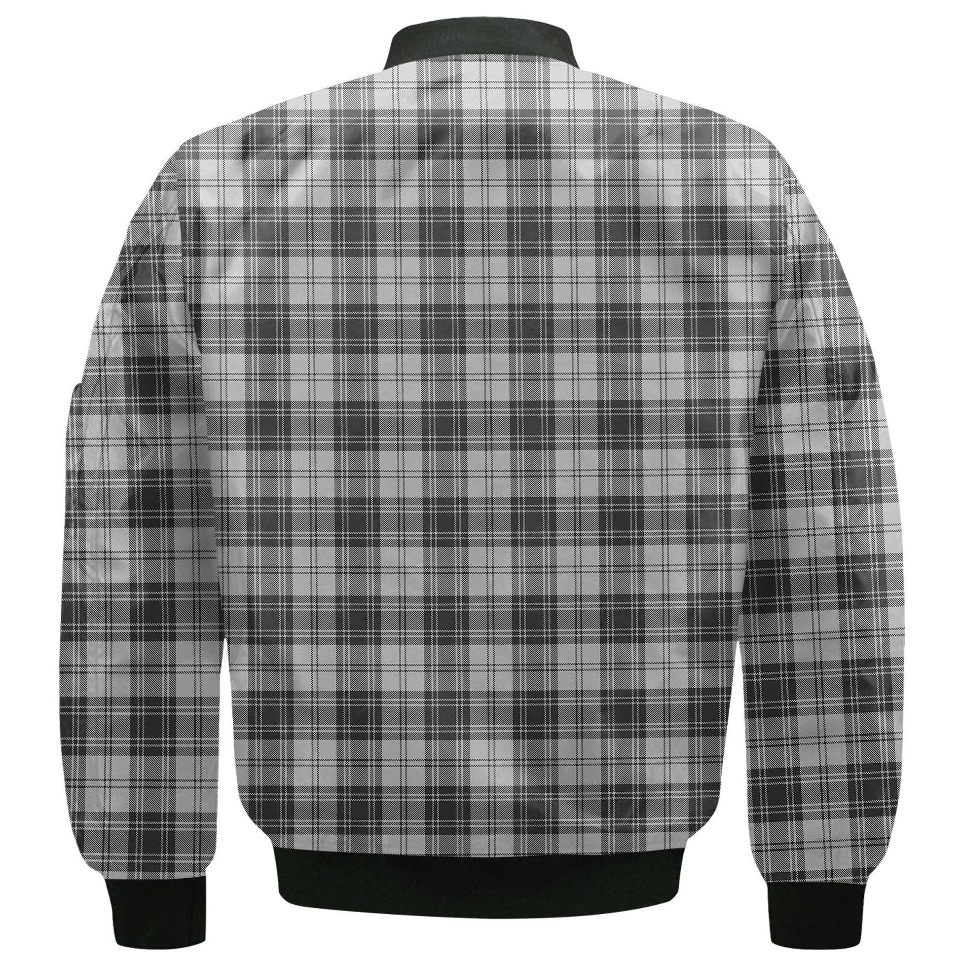 Clan Glendinning Tartan Men Bomber Jacket Crest And Plaid Basic Style