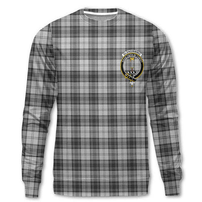 Clan Glendinning Tartan Men Sweatshirt Crest And Plaid Basic Style