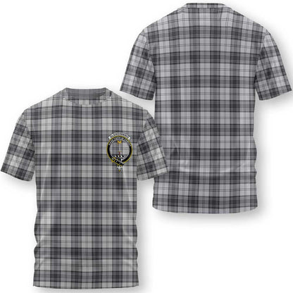 Clan Glendinning Tartan Men T Shirt Crest And Plaid Basic Style