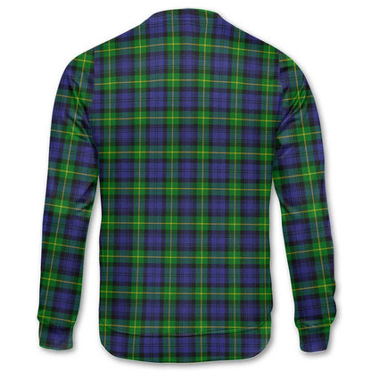 Clan Gordon Tartan Men Sweatshirt Crest And Plaid Basic Style