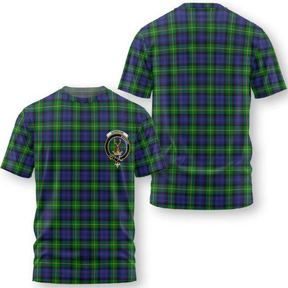 Clan Gordon Tartan Men T Shirt Crest And Plaid Basic Style