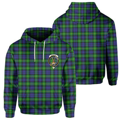 Clan Gordon Tartan Women Hoodie Crest And Plaid Basic Style