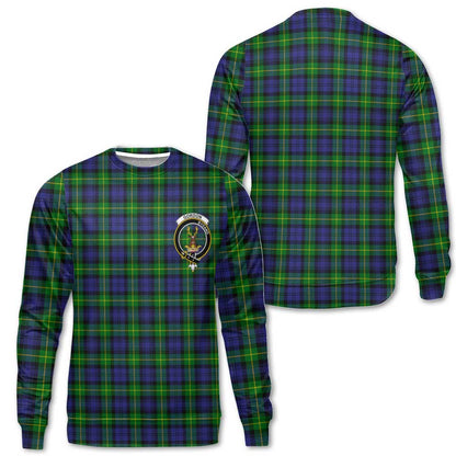 Clan Gordon Tartan Women Sweatshirt Crest And Plaid Basic Style