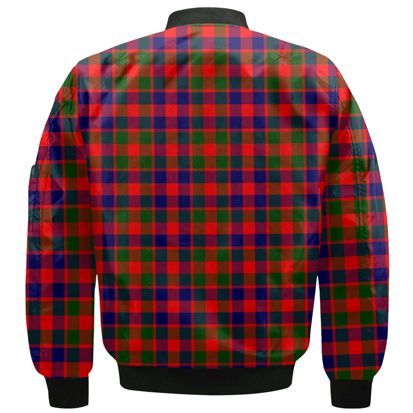 Clan Gow Tartan Men Bomber Jacket Crest And Plaid Basic Style