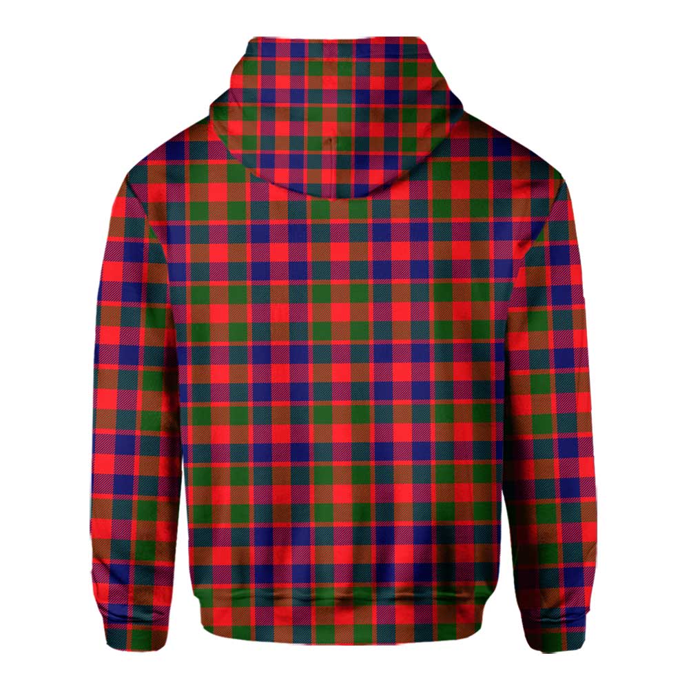 Clan Gow Tartan Men Hoodie Crest And Plaid Basic Style