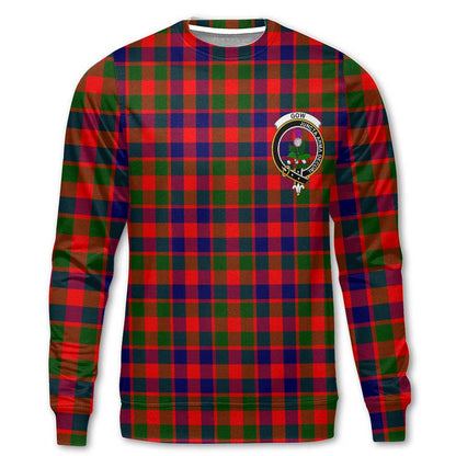 Clan Gow Tartan Men Sweatshirt Crest And Plaid Basic Style