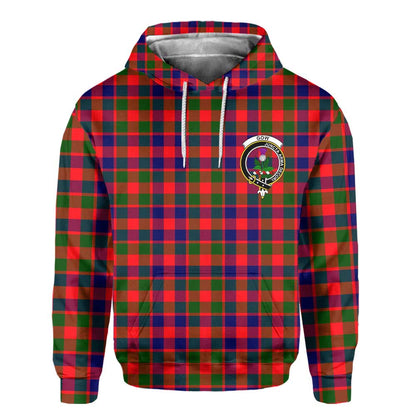 Clan Gow Tartan Women Hoodie Crest And Plaid Basic Style