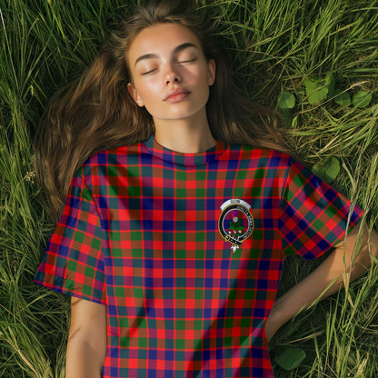 Clan Gow Tartan Women T Shirt Crest And Plaid Basic Style