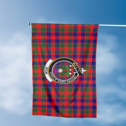 Clan Gow Of Skeoch Tartan Flag Crest And Plaid Basic Style