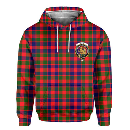 Clan Gow Of Skeoch Tartan Men Hoodie Crest And Plaid Basic Style