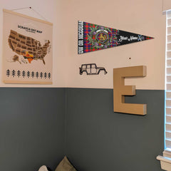 Clan Gow Or Mcgouan Tartan Felt Pennant Crest And Plaid Basic Style