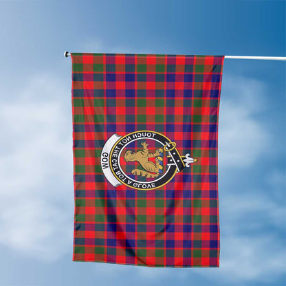 Clan Gow Or Mcgouan Tartan Flag Crest And Plaid Basic Style