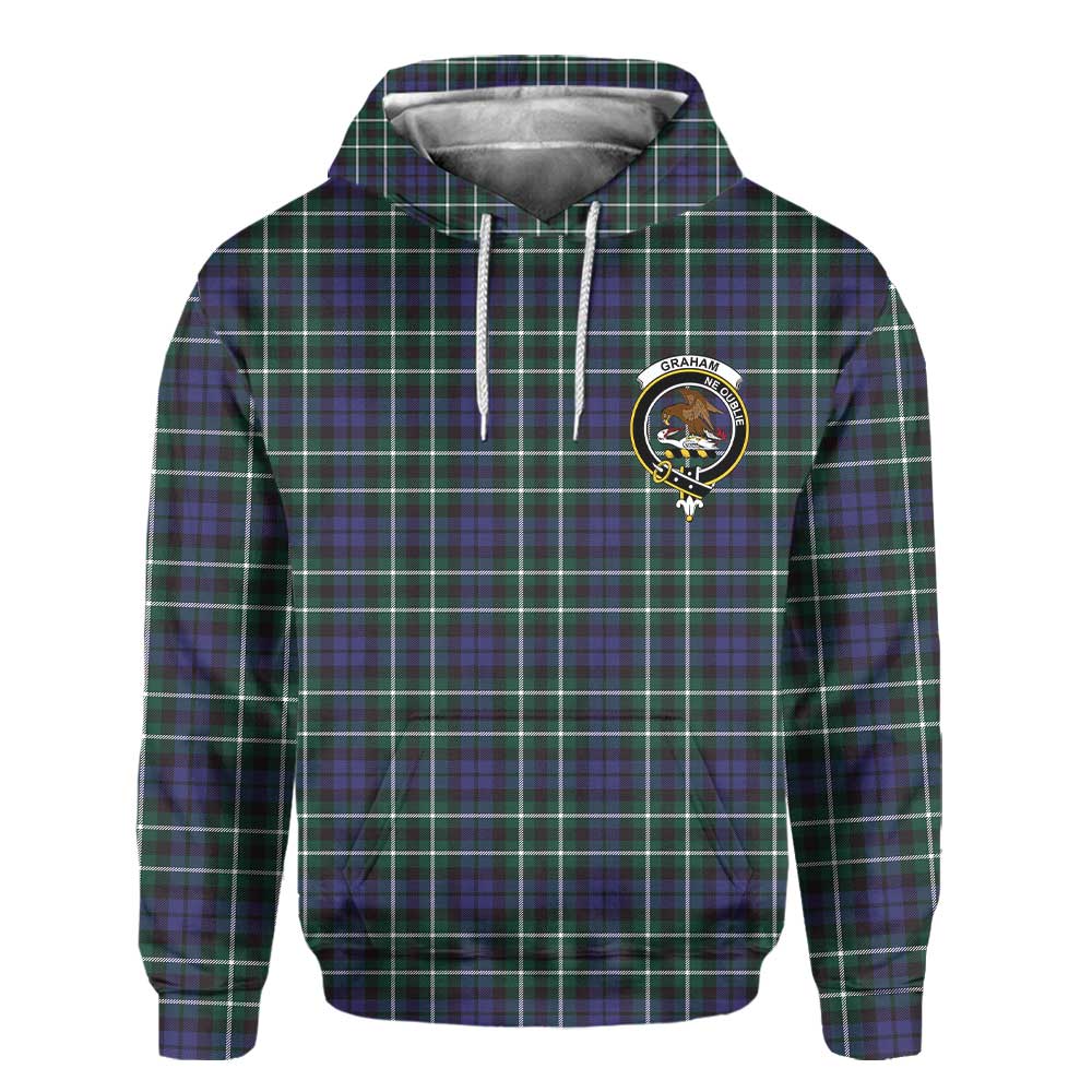 Clan Graham Tartan Women Hoodie Crest And Plaid Basic Style