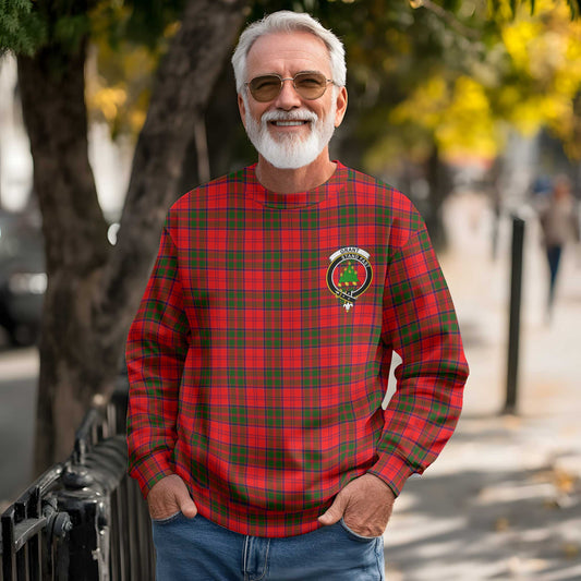 Clan Grant Tartan Men Sweatshirt Crest And Plaid Basic Style