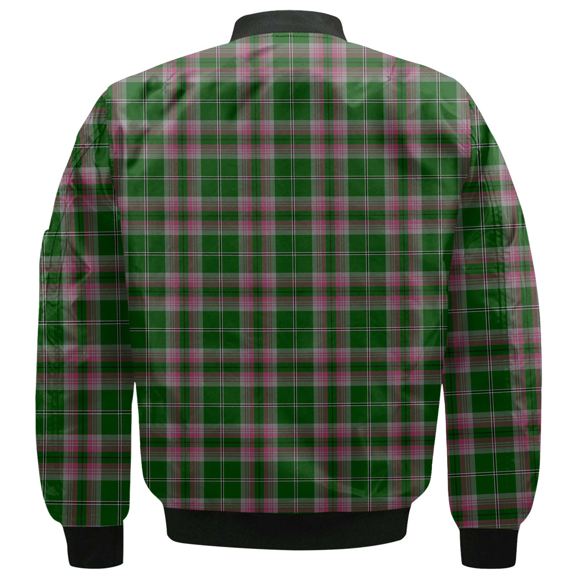 Clan Gray Tartan Men Bomber Jacket Crest And Plaid Basic Style