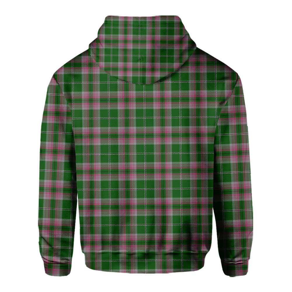 Clan Gray Tartan Men Hoodie Crest And Plaid Basic Style