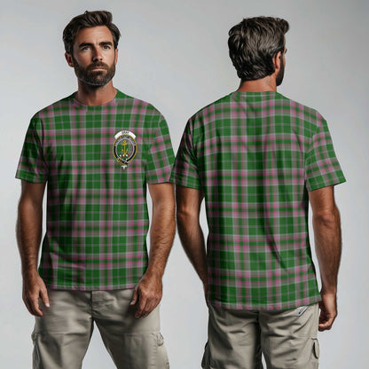 Clan Gray Tartan Men T Shirt Crest And Plaid Basic Style