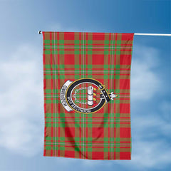 Clan Grierson Tartan Flag Crest And Plaid Basic Style