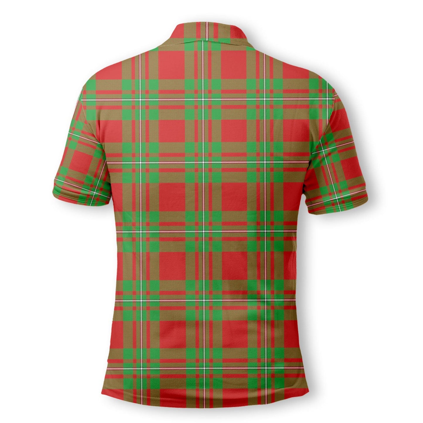 Clan Grierson Tartan Men Polo Shirt Crest And Plaid Basic Style