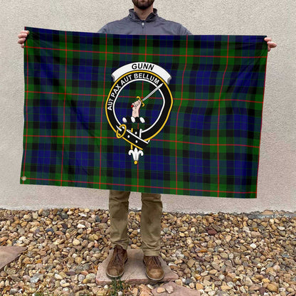 Clan Gunn Tartan Flag 1 Crest And Plaid Basic Style Tartan House Flag Crest And Plaid Basic Style