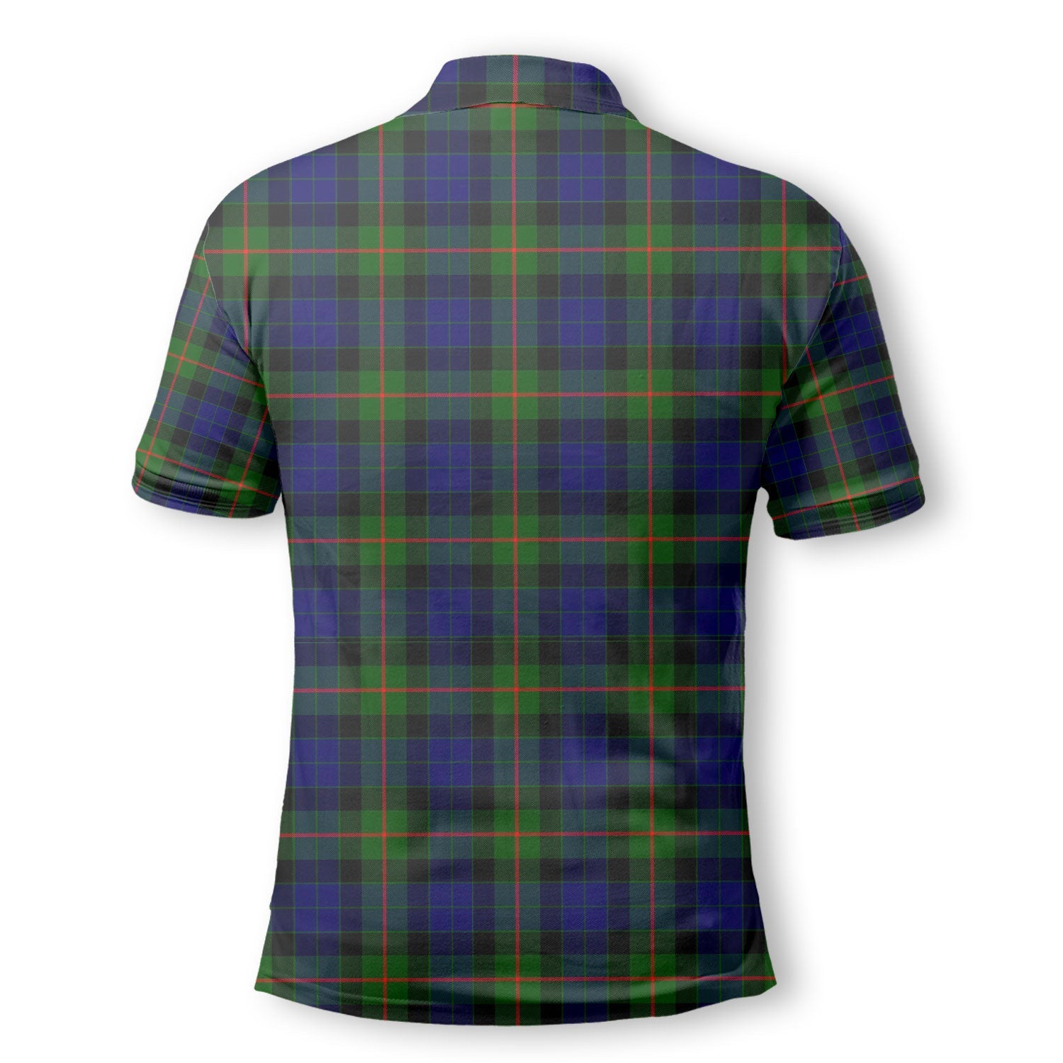 Clan Gunn Tartan Golf Men Polo Shirt Crest And Plaid Basic Style