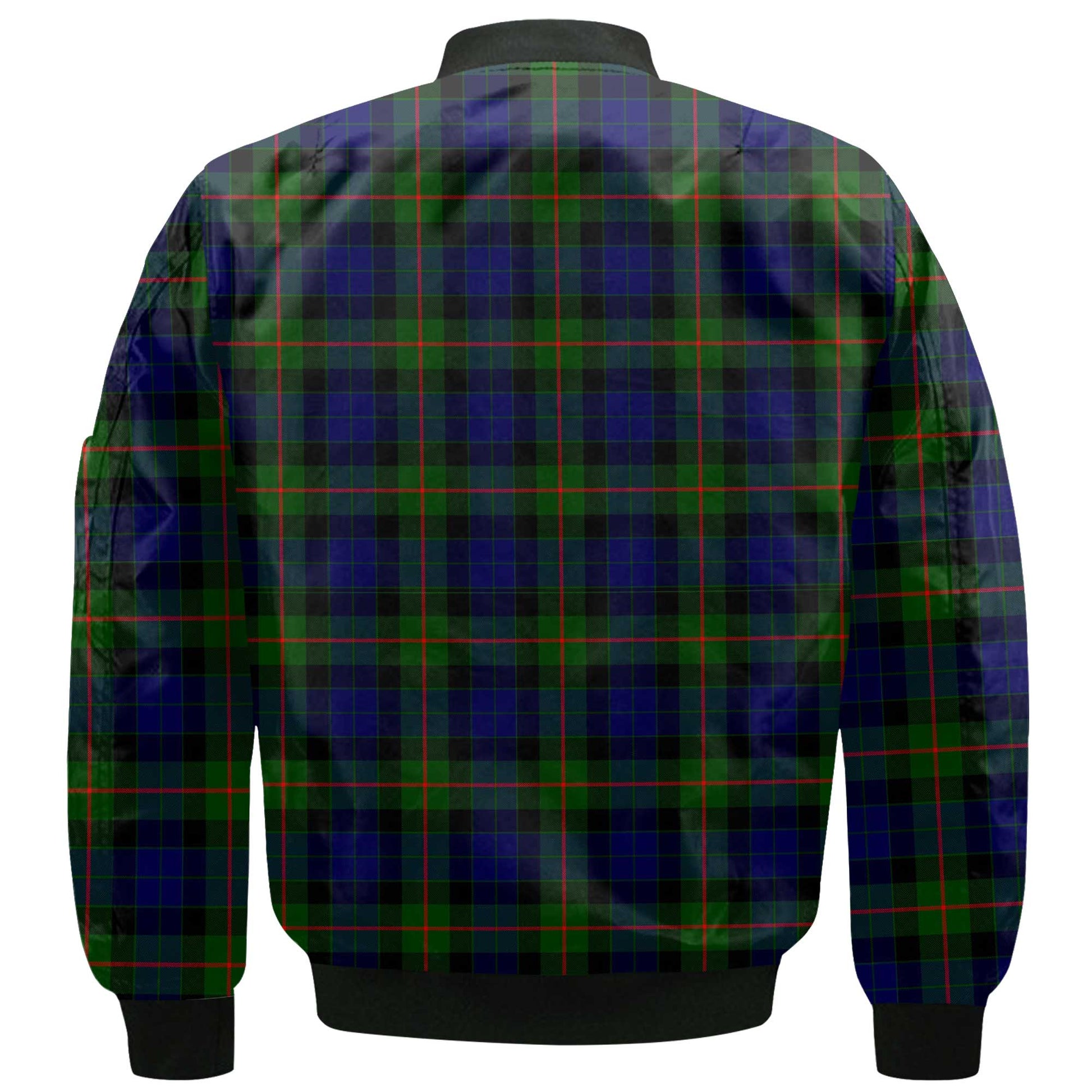 Clan Gunn Tartan Men Bomber Jacket Crest And Plaid Basic Style