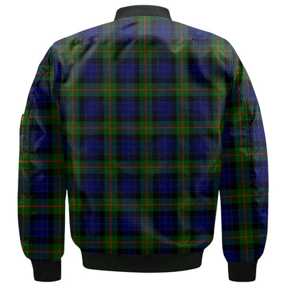 Clan Gunn Tartan Men Bomber Jacket Crest And Plaid Basic Style