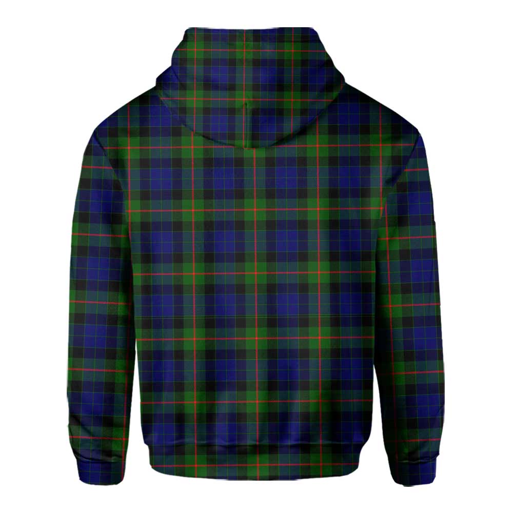 Clan Gunn Tartan Men Hoodie Crest And Plaid Basic Style