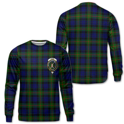 Clan Gunn Tartan Men Sweatshirt Crest And Plaid Basic Style