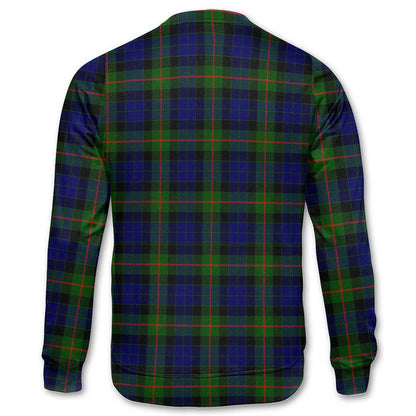 Clan Gunn Tartan Men Sweatshirt Crest And Plaid Basic Style