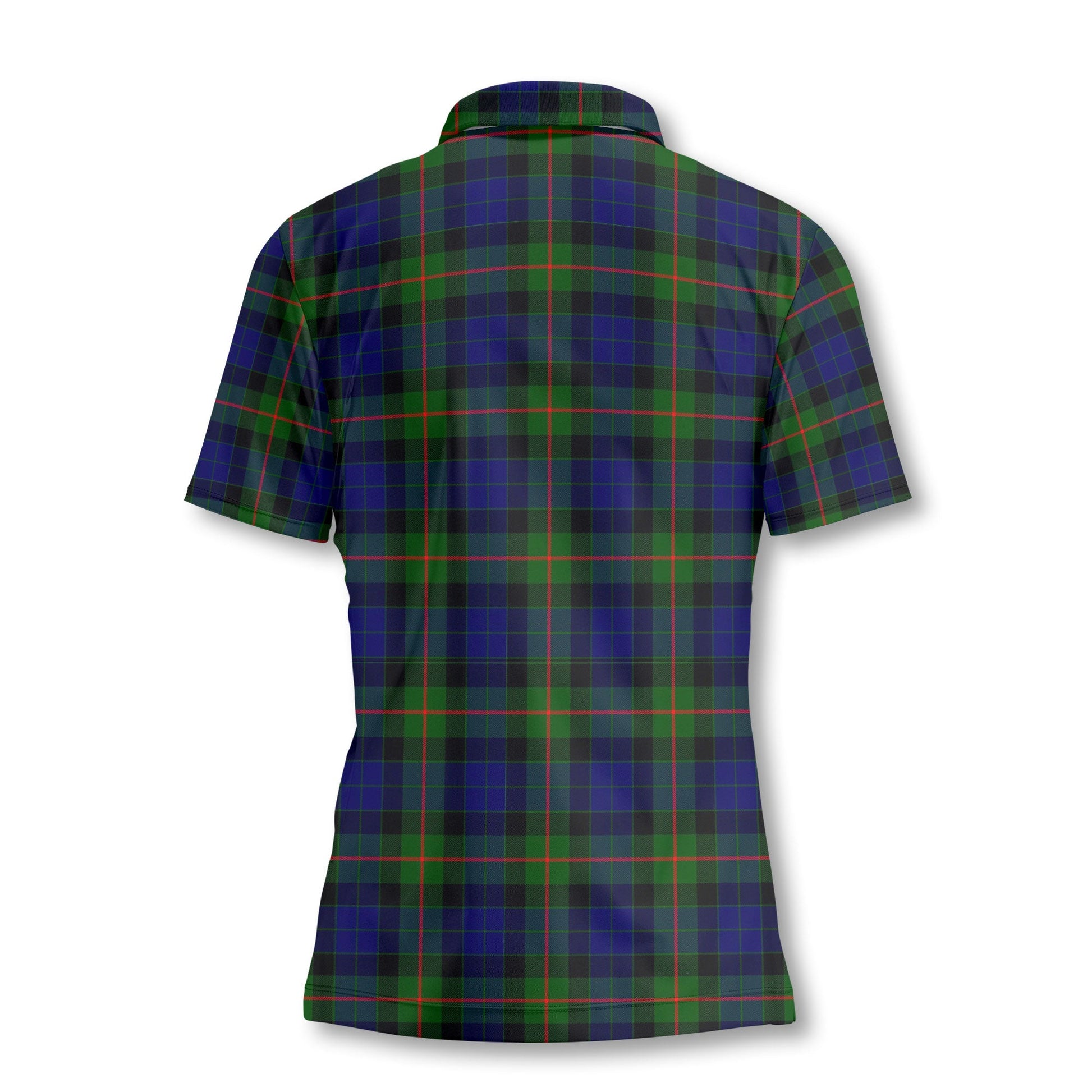 Clan Gunn Tartan Women Polo Shirt Crest And Plaid Basic Style