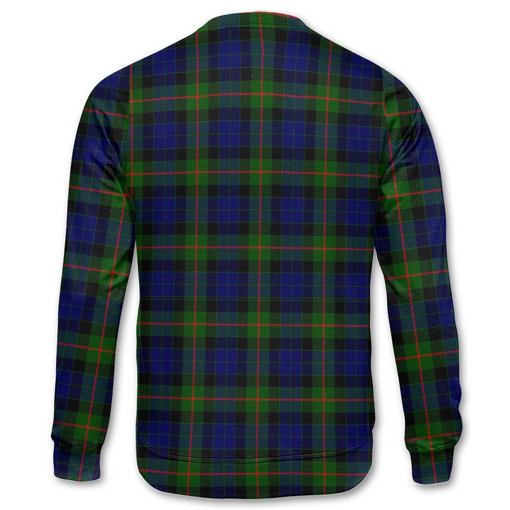 Clan Gunn Tartan Women Sweatshirt Crest And Plaid Basic Style