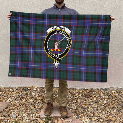 Clan Guthrie Tartan Flag Crest And Plaid Basic Style