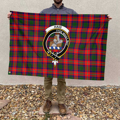 Clan Haig Tartan Flag Crest And Plaid Basic Style