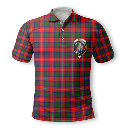 Clan Haig Tartan Golf Men Polo Shirt Crest And Plaid Basic Style