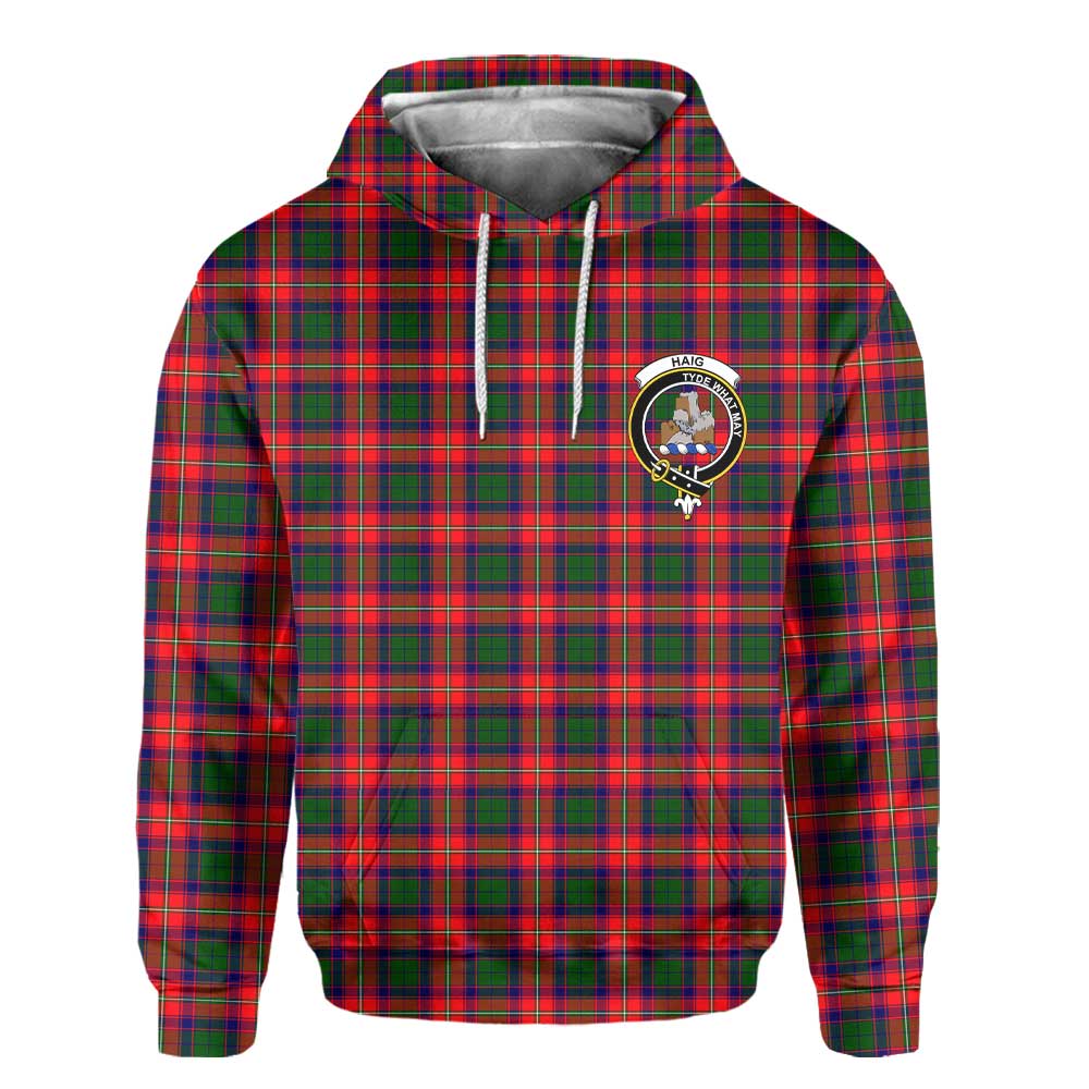 Clan Haig Tartan Men Hoodie Crest And Plaid Basic Style