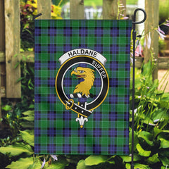Clan Haldane Tartan Garden Flag Crest And Plaid Basic Style