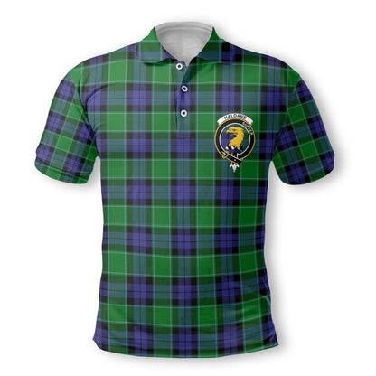 Clan Haldane Tartan Golf Men Polo Shirt Crest And Plaid Basic Style