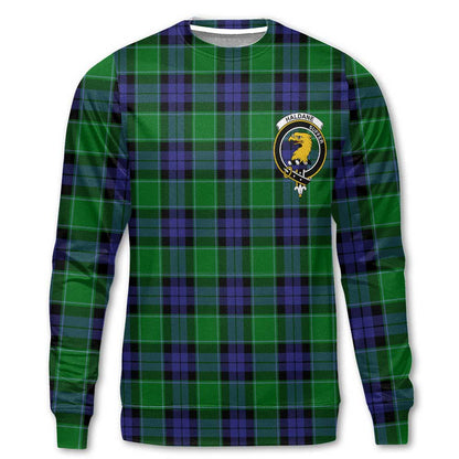 Clan Haldane Tartan Men Sweatshirt Crest And Plaid Basic Style