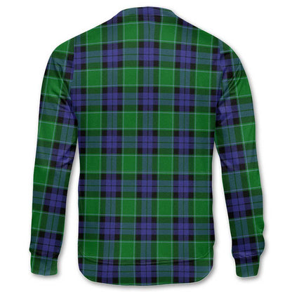 Clan Haldane Tartan Men Sweatshirt Crest And Plaid Basic Style