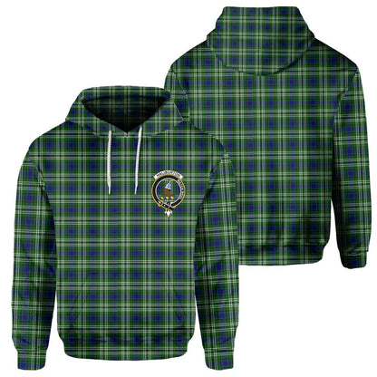 Clan Haliburton Tartan Men Hoodie Crest And Plaid Basic Style