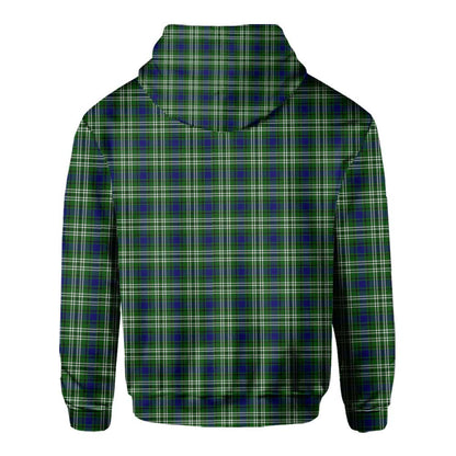 Clan Haliburton Tartan Men Hoodie Crest And Plaid Basic Style