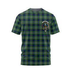 Clan Haliburton Tartan Men T Shirt Crest And Plaid Basic Style