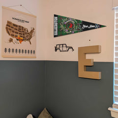 Clan Halkerston Tartan Felt Pennant Crest And Plaid Basic Style