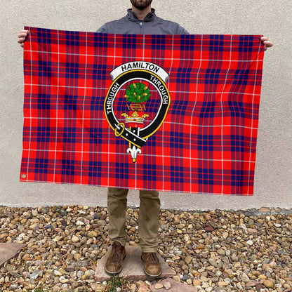 Clan Hamilton Tartan Flag 1 Crest And Plaid Basic Style Tartan House Flag Crest And Plaid Basic Style