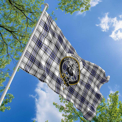 Clan Hannay Tartan Flag Crest And Plaid Basic Style