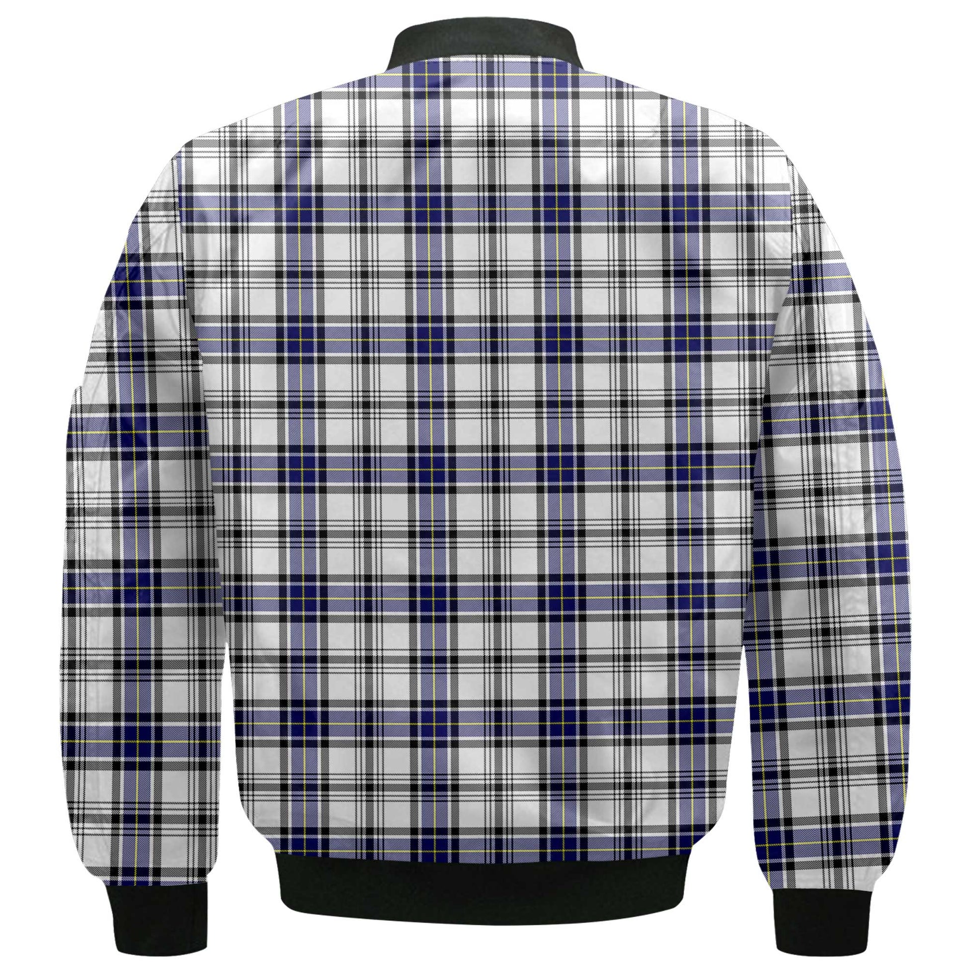 Clan Hannay Tartan Men Bomber Jacket Crest And Plaid Basic Style