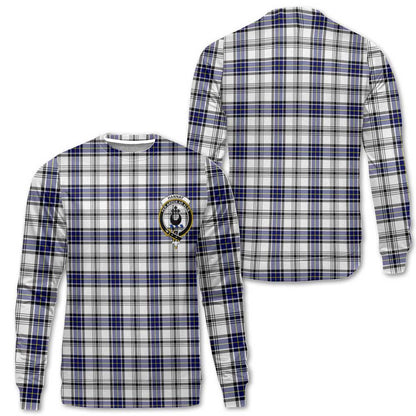 Clan Hannay Tartan Men Sweatshirt Crest And Plaid Basic Style