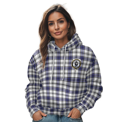 Clan Hannay Tartan Women Hoodie Crest And Plaid Basic Style