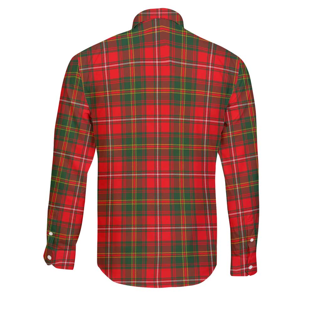Clan Hay Tartan Long Sleeve Button Shirt Crest And Plaid Basic Style
